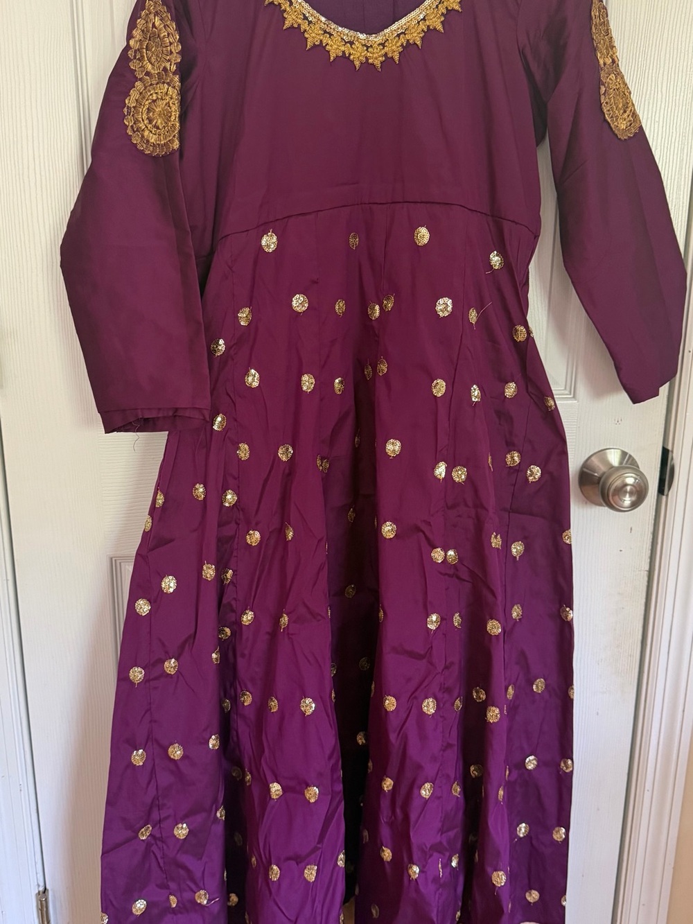 Womens  Purple anarkali set